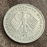 C50 - Moneda foarte veche - Germania - 2 marci - 1992 litera J