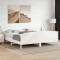 Gossi cadru de pat fara saltea, alb, 180x200 cm, lemn masiv pin