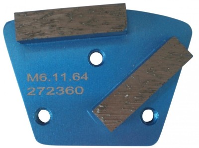 Placa cu segmenti diamantati pt. slefuire pardoseli - segment fin (albastru) # 40 - prindere M6 - DXDH.8506.11.64 foto