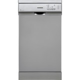Masina de spalat vase Heinner HDW-FS4552DSE++, 10 seturi, 5 programe, 45cm, Clasa E, Aquastop, argintiu