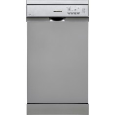Masina de spalat vase Heinner HDW-FS4552DSE++, 10 seturi, 5 programe, 45cm, Clasa E, Aquastop, argintiu