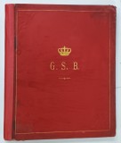 CLAVIER - CONCERTE : BACH , BEETHOVEN , MOZART , ETC. , CULEGERE DE PARTITURI PENTRU PIAN , CU INITIALELE ' G.S.B. ' PE COPERTA SI COROANA REGALA , S