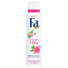 Deodorant Spray FA, Bujori, 150 ml, 48 h Protectie, Formula Vegana, Deodorant Fa Fresh & Dry Peony Sorbet, Deodorant Parfum de Bujor, Deodorant Spray