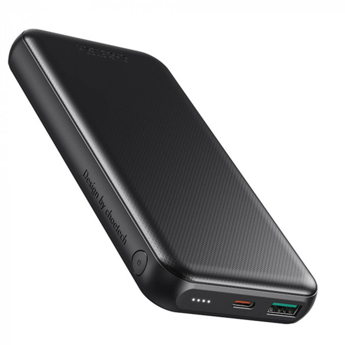 Powerbank 10000mAh 18W QC QC PD USB/USB C negru Choetech