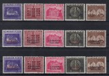 1941 LP 143 LP 143 I LP 143 II FUNDATIA CAROL I SUPRATIPAR CERNAUTI+CHISINAU MNH, Nestampilat