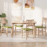 vidaXL Perne de Șezut 4 pcs Verde deschis 40 x 40 x 3 cm țesătură 42015199