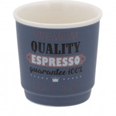 Mini cana tip pahar pentru espresso, Portelan, 90 ml