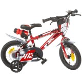Cumpara ieftin Bicicleta Copii Dino Bikes 12 inch, Model 412, Rosu, Cadru Otel, Roti Ajutatoare, Varsta 3-5 ani, Italia