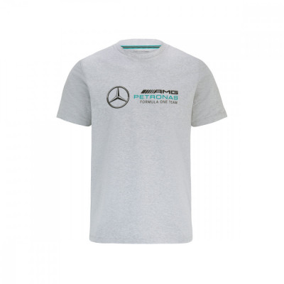 Mercedes AMG Petronas tricou de bărbați logo grey F1 Team 2022 - XL foto