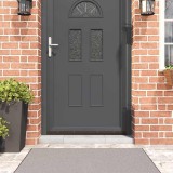 Cumpara ieftin Perdele de usa cu perii cu montare prin insurubare 12 pcs Maro