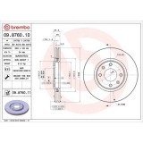 Set disc frana Citroen C4 I (Lc) 11.04-12.14, C4 I Sedan 07.06-11.14; Opel Crossland X / Crossland (P17 P2qo) 03.17-, Crossland X Van 03.17-; Peugeot, BREMBO