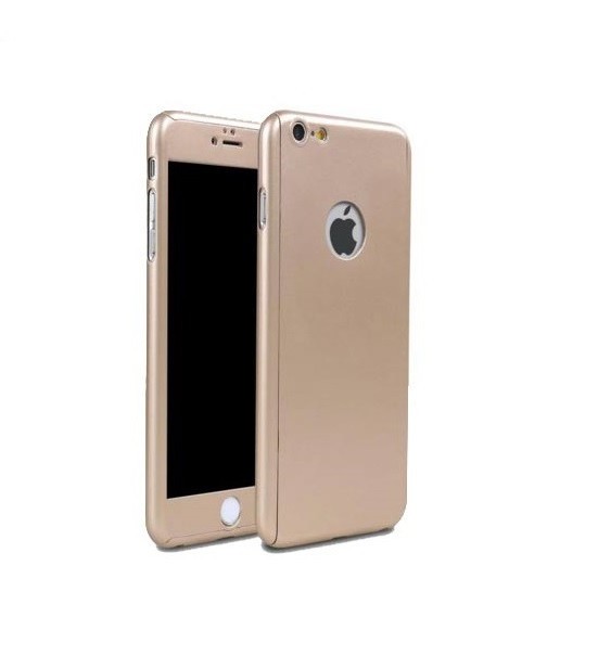 Husa FullBody MyStyle Gold pentru Apple iPhone 6 Plus / Apple iPhone 6S Plus acoperire completa 360 grade cu