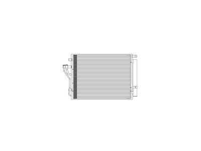 Condensator climatizare Hyundai IX35 (LM), 11.2010-12.2015, motor 1.7 CRDI, 85 kw diesel, cutie manuala, full aluminiu brazat, 535(495)x380x16 mm, cu foto