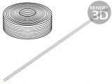 Cablu LiYz 2x0,08mm2 60V 5m Alb