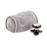 Cumpara ieftin Set perna cu masaj si mini aparat masaj, textil gri 24 x 14 cm