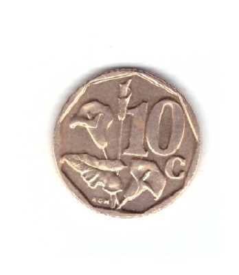Moneda Africa de Sud 10 cents/centi 1997, stare foarte buna, curata foto
