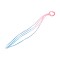 Elastic par cu 4 suvite colorate impletite Crisalida, lungime 40 cm, roz si bleu