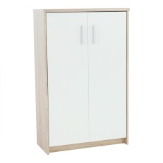 Dulap 2 usi pal stejar sonoma alb Johan 72.5x33.8x115.8 cm
