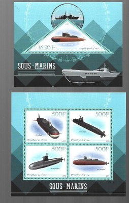 congo submarine mnh foto