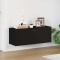 Pantofar de perete, negru, 100x35x38 cm, lemn compozit