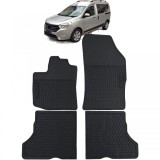 Set Premium de Covorase din Cauciuc Negru pentru Dacia Dokker 12-21 Performance AutoTuning