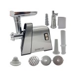 Masina electrica de tocat carne Craft Tec, 3800 W, inox, accesorii rosii, carnati
