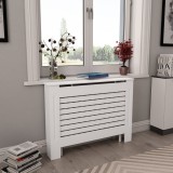 vidaXL Măști Calorifer 2 buc. 112x19x81.5cm MDF Alb Decorativ
