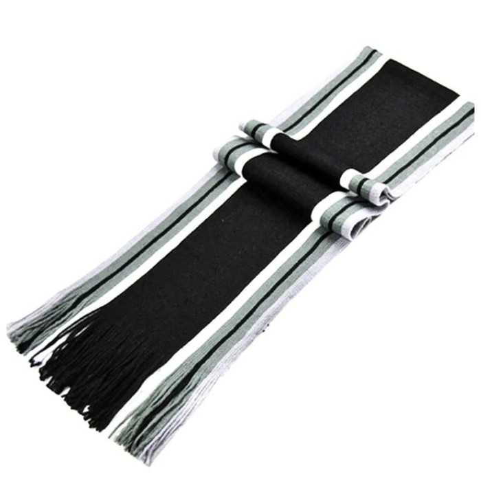 Fular barbatesc Duo negru