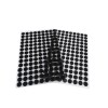 Set complet 126 buline arici autoadezive Crisalida, puf si scai, 10 mm, Negru