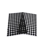 Set complet 126 buline arici autoadezive Crisalida, puf si scai, 10 mm, Negru