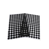 Set complet 126 buline arici autoadezive Crisalida, puf si scai, 10 mm, Negru