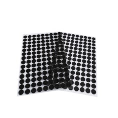 Set complet 126 buline arici autoadezive Crisalida, puf si scai, 10 mm, Negru