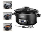 Cumpara ieftin Oala Gatit Lent Russell Hobbs 25630-56, 6.5L, 350W, Termometru, Digital, Ceramica, Negru (Resigilata)