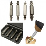 Cumpara ieftin Set 4 Extractoare Suruburi Rupte Speed Out, Holsuruburi 5-10mm, Otel Rezistent, Universal Bormasina/Surubelnita