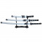 Set sabii katane decorative IdeallStore&reg;, panoplie, Ninja Warrior, alb, metal, 83 cm, teaca inclusa