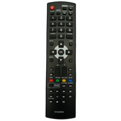 Telecomanda LCD LED, Nh205rd, Negru, 7 m foto