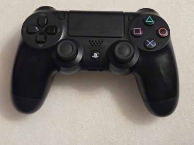 Controller original Sony DualShock 4 Playstation 4 (PS4), negru - poze reale foto