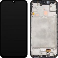 Display cu Touchscreen Samsung Galaxy M15, cu Rama, Negru (Gray), Service Pack GH82-34683A foto
