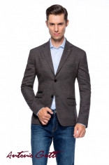 Sacou Barbati Maro Smart Casual Slim Fit S001 Art25 foto