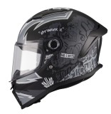 Casca integrala MT Stinger 2 Kids Tagger B2 negru mat - tip viziera: MT-V-28B - casca de copii - Negru mat, L kids (53/54cm)