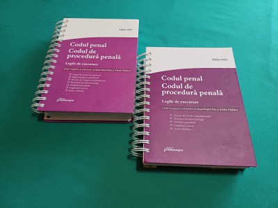 CODUL PENAL CODUL DE PROCEDURĂ PENALĂ*LEGI DE EXECUTARE/2 VOL/ 2022-2023 foto