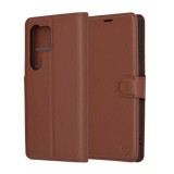 Husa pentru Samsung Galaxy S24 Ultra - Techsuit Leather Folio - Brown