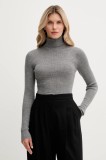 Joop! pulover de l&acirc;nă culoarea gri, cu guler, 30049422