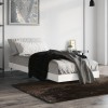 VidaXL Cadru de pat, alb, 75x190 cm, lemn prelucrat 832205