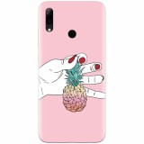 Husa silicon pentru Huawei P Smart 2019, Rainbow Pinepple