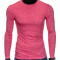 Bluza pentru barbati, din bumbac, rosu, simpla, slim fit - L103