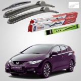 Ștergătoare Honda Civic Tourer IX MK Estate 2014-prezent | Set Față și Spate Flat &ndash; TeamCar&reg;