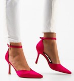 Cumpara ieftin Pantofi cu toc Cafelini Fuchsia