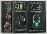 ALIEN , VOLUMELE I - III de ALAN DEAN FOSTER , ANII '90 , * MINIMA UZURA