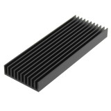 Radiator extrudat, aluminiu, 100mm x 37mm, neagra, FISCHER ELEKTRONIK, SK564100SA, T137151